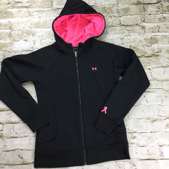 under armour pink ribbon hoodie